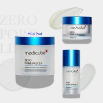 MEDICUBE Zero Pore 3pcs Set Pore Tightening Cream Pad Serum Skincare Kit Mild pad + Serum + Cream blue
