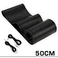 Universalus automobilio vairo apdangalas pintas, itin didelis 40 42 45 47 50CM, dirbtinė oda, minkštas, neslystantis, automobilio interjero aksesuarai black