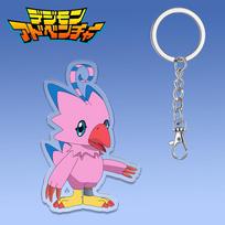 6cm Digimon Acrylic Keychain Cartoon Anime Accessories Inlaid Buckle Adorable Backpack Pendant Decoration Present Agumon Yagami Taichi 6CM pink