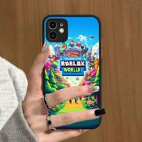 Žaidimo R-Roblox-ES telefono dėklas, skirtas iPhone 16 15 14 11 12 13 Pro Max Plus 12 XS Max, galinis dangtelis, matinis dėklas iphone X blue