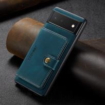 Case For Google Pixel 7 6 Pro Pixel 6 Leather Wallet Card Solt Bag Magnetic case for Google Pixel 5A 5G Pixel 6 Pro mėlyna