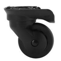 1 Pair Luggage Swivel Casters Mute Swivel Wheels Repalcement for Suitcase Black A52 black