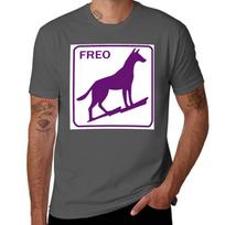 Dingo Freo TShirt Novelty Graphic Tee Shirt M brown