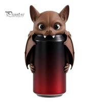 Seltzer Can Toppers Bat Cover Soda Cap, 3D Printed Dust Beverage Lid for Standard Cans, Lids Reusable Funny Shaped Beer Drink Protector Party Picnics 1pc black