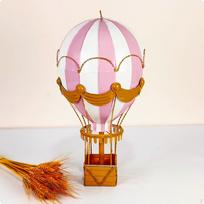 Air Balloon Ornament Tone Steel VintageWindow Design Hanging for rožinė