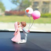 Kiss Balloon Cartoon Couples Model Toys Wedding Dress Kiss Balloon Action Figure  Home Decor style 8