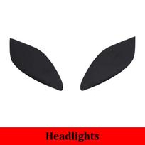 For SEAT Leon León Mk2 1P 2008-2012 Car Headlight Taillight Front Fog Lights Lamp Film Trim Sticker Protective Car Accessories white