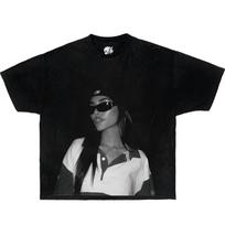 Madison Beer Dėžutės formos Vintažinis Dėžutės formos Marškinėliai oversized marškinėliai streetwear y2k XL black