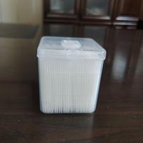 Dual-Headed Disposable Interdental Brush - 1100-Piece Food-Grade Plastic Toothpick & Cleaner Set gray