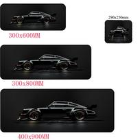 Large Desk Pad Xxl Wave Racing Car Mouse Pad Gaming Accessories Mat AntiSlip Rubber Office Carpet Table Cushion Gamer Desk Rug 800x300x2mm black