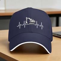 Funny Excavator Art for Unisex Women Heavy Machinery Excavator Baseball Cap  Classic Trucker Hat Summer Unisex Unisex Snapback Cap One Size blue