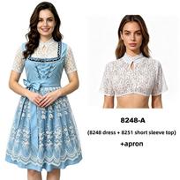 Free State Of Bavaria Oktoberfest Costume For Women With Polyester Fabric And Festival Style For Summer Events Long Sleeve,L gray