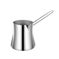 Stainless Steel Long-Handle Frothing Pitcher for Milk & Pour-Over Coffee gray