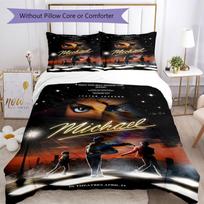 Michael Jackson Patalynės Komplektas Kvėpuojanti Antklodės Užvalkalas su Pagalvių Užvalkalais Dekoratyvinė Lovatiesė Miegamajam Namų Dekoras Gimtadienio Dovana 140cmx210cm