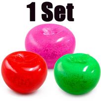 Green Apple Slushie Stress Ball Cy Slush Apple Squishy Toy Glitter Liquid Sand Stress Relief Slow Rising Fidget Sensory