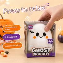 Crazy Fun 13Cm Ghost Squishy Toy, Fast Rebound Cute Halloween Stress Relief Decompression Fidget For Adults Gift