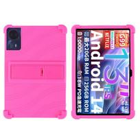 Teclast T65 Max 13-inch Tablet Case Silicone Full Cover Shockproof With Stand Business Minimalist Design Teclast T65 Max Tablet rožinė raudona spalva