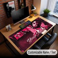 Custom Name Extended Mouse Pad,Travis Scott Gaming Desk Mat For Home Office Desktop Decor 50cmx100cm