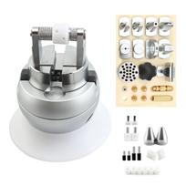 Jewelry Ball Vise Engraver Tool with Full Accessory Set & Pins - 360 Rotation Universal Block for Stone Setting & Goldsmithing white