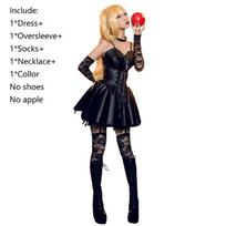 Žavinga Death Note Misa Amane imitacijos suknelė moterims Cosplay Helovino apranga S(No shoes) black