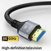 8K HDMI 2.1 kabelis 4K@120Hz 8K@60Hz 48Gbps EARC ARC HDCP Itin didelės spartos HDR skirtas RTX vaizdo kabeliui PC nešiojamasis kompiuteris projektorius HD televizorius PS5 1m