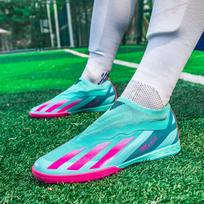 Tiesioginis tiekimas iš šaltinio, tos pačios besiūlės „fly-woven“ futbolo bateliai su ilgais ir lūžusiais nagais kaip pas Messi, be raištelių Putian žolės sportiniai bateliai 35
