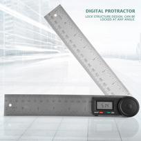 200mm Electronic Digital Protractor Goniometer Angle Finder Gauge Ruler white