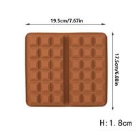 Silicone Dubai Chocolate Bar Mold For Candy Chocolate Pistachio Stuffed Chocolate Bars DIY Mold brown
