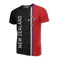 New Zealand Flag Map Graphic T Shirts Silver Fern National Emblem T Shirt for Men Polynesia Unisex Tshirt Aotearoa Man Tee Tops 5XL red