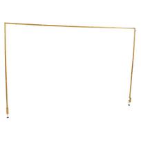 Over The Table Rod Stand with Clamps Adjustable 46-100in Length 29-55in Height Table Balloon Arch Stand Decorating Rod Hanging Gold white