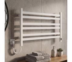 Vertaduro - Vonios rankšluosčių radiatorius su termostatu AVA 181W/230V 50x90 cm IP44 baltas kairinis