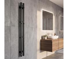 Vertaduro - El. rankšluosčių džiovintuvas su termostatu VEO 70W/230V 120x9 cm IP44 juoda dešinė