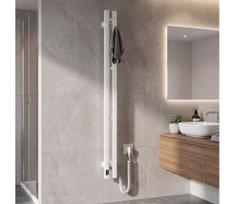 Vertaduro - Elektrinis rankšluosčių džiovintuvas su termostatu VEO 70W/230V 120x9 cm IP44 baltas dešininis