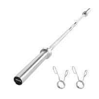VEVOR 6FT Barbell Bar, Fits 2-Inch Weight Plates, Chrome Plated Barbell Bar with Knurled Grip for Strength Training, Weightlifting, Squat, Deadlift 183 x 7 x 7 cm