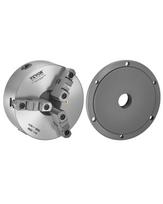 VEVOR 3-Jaw Lathe Chuck, 8 Inch (200 mm), Self-Centering Chuck with 2 1/4 in-8 Threaded Backing Plate