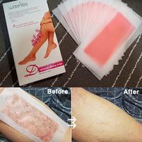 Hair removal strip patches, self-hair removal waxing, 5g, 24 pcs pink