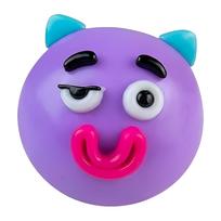2026 NEW Big Face Swap Squishy Toy Popular Soft Moldable Cute Smusher Slow Rise Squeeze Toys Anxiety& Stress Relief Sensory Ball purple