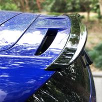 For Ford Fiesta ST MK7 MK7.5 MK8 Spoiler Rear Wing Tail Small Extension Cap Sticker ABS Car Styling Accessories 2009-2018-2022 09-18 MK7 CARBON