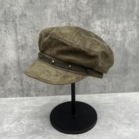 Slack mid-ancient flannel flat-top beret female autumn newsboy hat belt buckle versatile face small octagonal hat M（56-58cm） gray