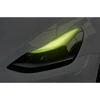 For Tesla Model3/Y Car Headlight Color-changing Film Daytime Running Lights Light Color-changing Film Car Sticker Modification geltona