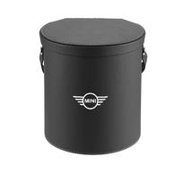 For MINI Cooper Clubman Countryman Paceman Country etc Car Trash Can Waterproof with Lid Leakproof Leatherette Waste Bin 3L gray