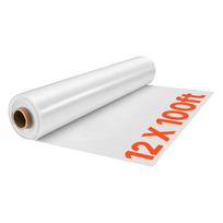 VEVOR Greenhouse Plastic Sheeting 3.7x30.5 m 6 Mil Clear Polyethylene Film, for Farms Agriculture Garden Outdoor Plant