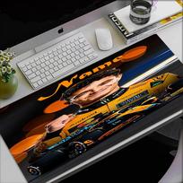 Custom Name Lando Norris Theme Mouse Pad, Non Slip Rubber Base, Multifunctional Office & Home Decor, Perfect for Workspace Personalization. 30cmx80cm