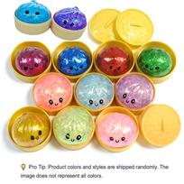 Glitter Glow Dumpling Squishy Stress Balls Colorful Fidget Sensory Toy Stress Relief Stretchy Desk Toy For Kids Adults multi