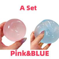 Handmade Coconut Oil Squishy Ball Slow Rising Fidget Stress Ball Clear Jelly Sensory Ball Soft Stress Relief Toy For Adults