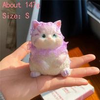 Squishy Plush Cat Toy Non-Toxic Elastic Soft Squishy Squeeze Kawaii Tress Relax Heal Adhd Anxiety Relief Party Portable Gift