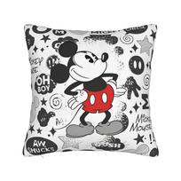 Mickey Mouse Super Icon Pattern Square Pillow Case Polyester Throw Pillow  , Fashion Cushion Covers 30cmx30cm white