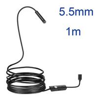 New 8mm 1080P HD USB Endoscope Camera - 8 LED 1/2/5M Flexible Cable Waterproof for Android PC gray