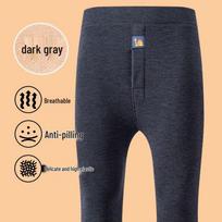 Vyriškos šiltos žiemos kelnės: Ypač storas kupranugario vilnos, su fliso pamušalu, aukšto juosmens šaltį apsaugantis apatinis sluoksnis XL (Recommended 100-120 lbs) black
