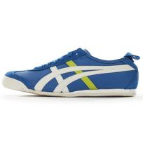 Onitsuka Tiger Mexico 66 Synthetic Leather Comfortable Retro Shock Absorbing Slip Resistant Durable Low Top Lifestyle Casual Shoes THL7C2-4399 43.5 blue
